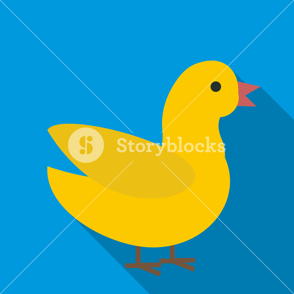 1000x1000 Duck Icon Flat Illustration Of Duck Vector Icon For Web Royalty