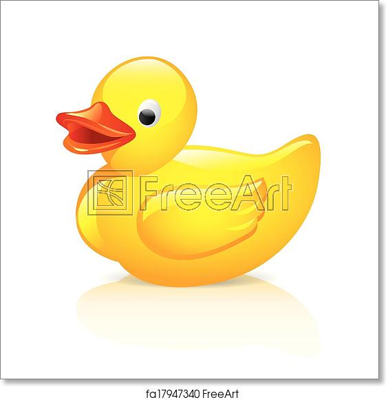561x581 Free Art Print Of Rubber Duck Vector Illustration Rubber Duck