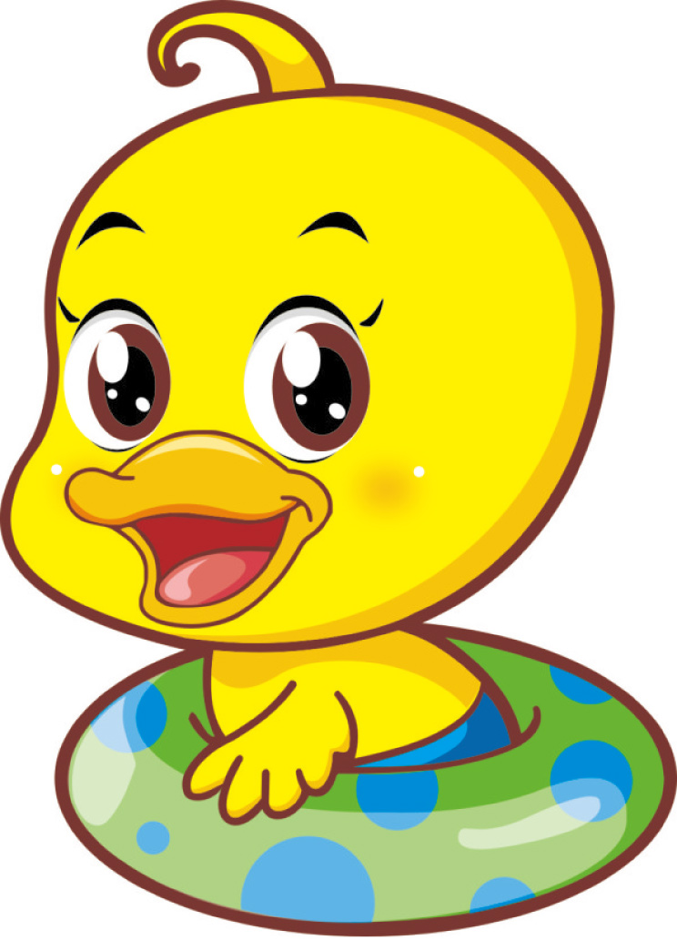 744x1033 Cute Yellow Duck Vector Free