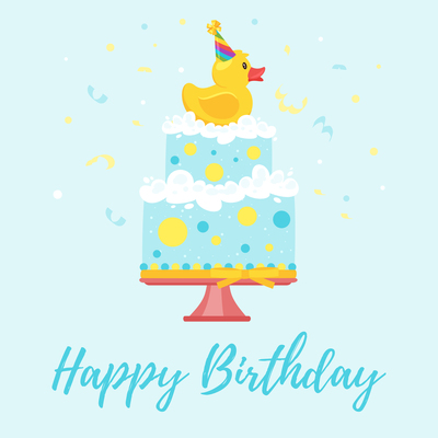 400x400 Duckling On Curated Vector Illustrations, Stock Royalty Free