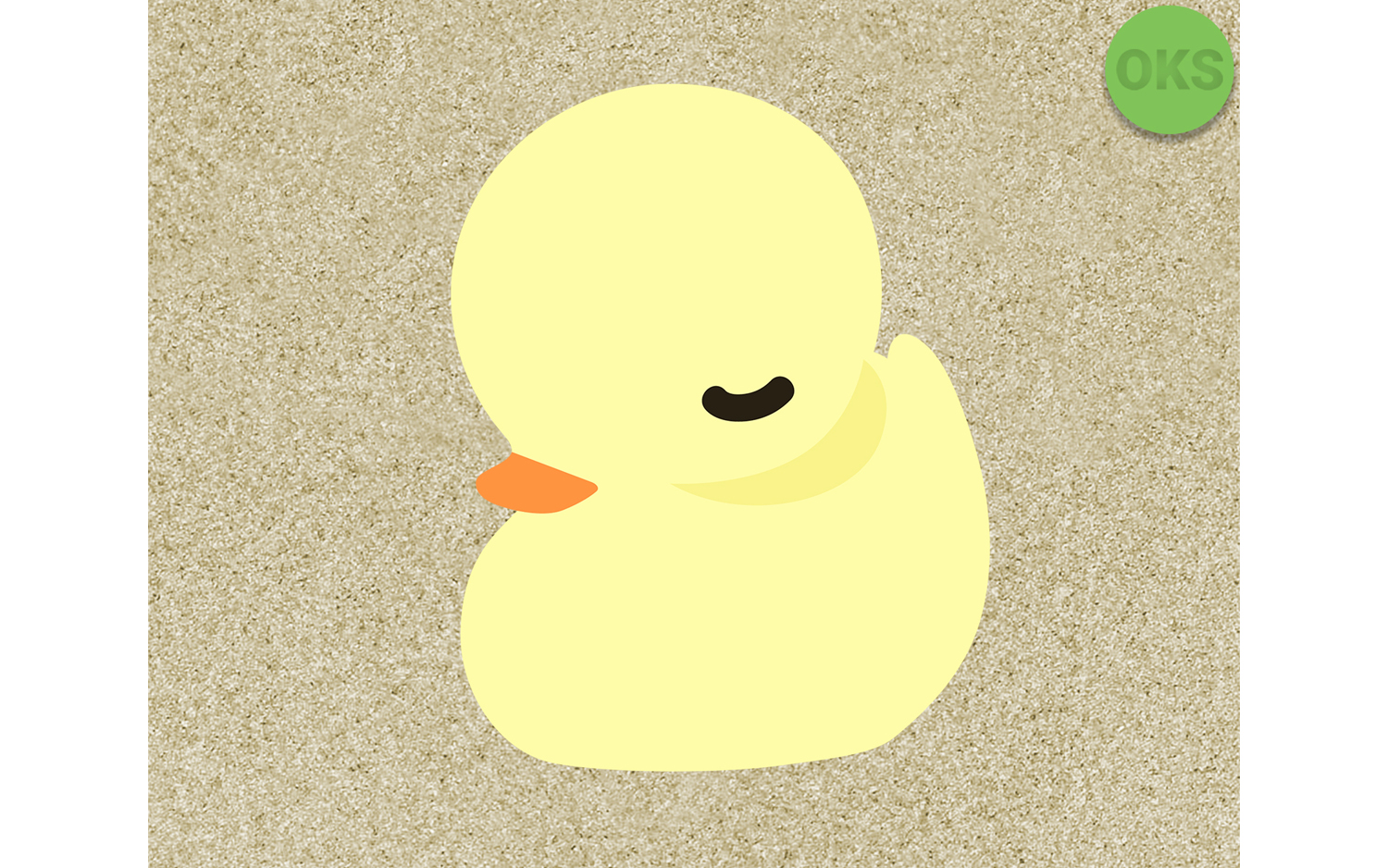 1500x938 Cute Duckling Vector Graphic