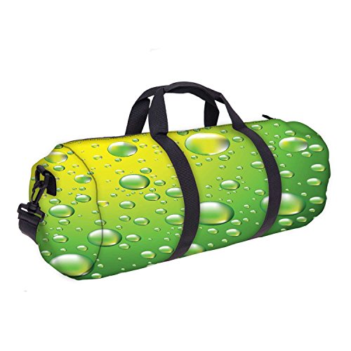 500x500 Snoogg Dew Drops Vector Background Gym Bag, Sports Duffel Bag