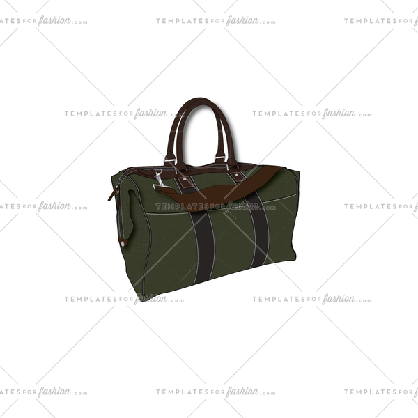 600x600 Duffle Bag Fashion Flat Vector Template Templates For Fashion