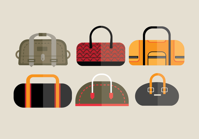 700x490 Duffle Bag Vector Set Free Vectors Ui Download