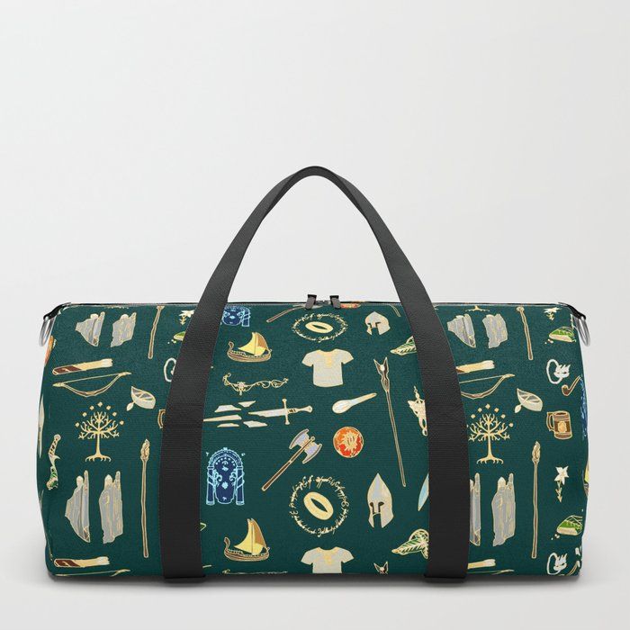 700x700 Lord Of The Rings Pattern Duffle Bag