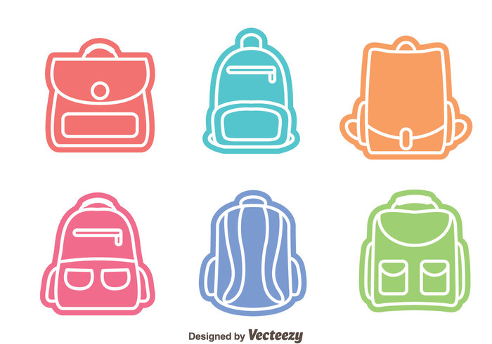 700x490 Colorful Bag Vectors