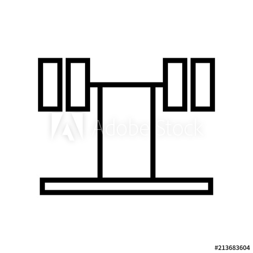 Dumbbell Icon Vector Sign And Symbol Isolated On White Background 500x500 Dumbbell Icon Vector Sign And Symbol Isolated On White Background