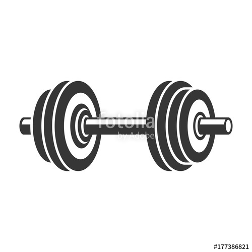 Dumbbell Icon Vector at Vectorified.com | Collection of Dumbbell Icon ...