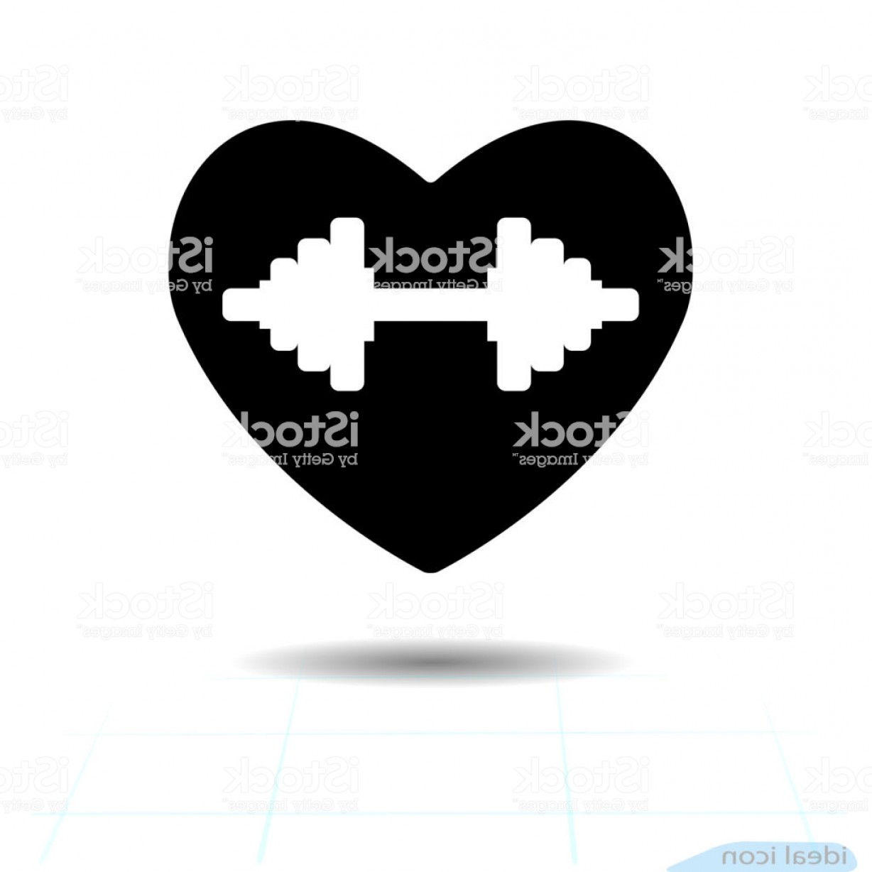 1228x1228 Dumbbell Silhouette Vector Hoodamath