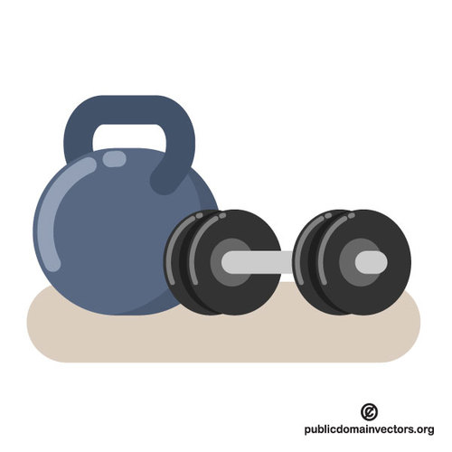 500x500 Dumbbell Vector Clip Art