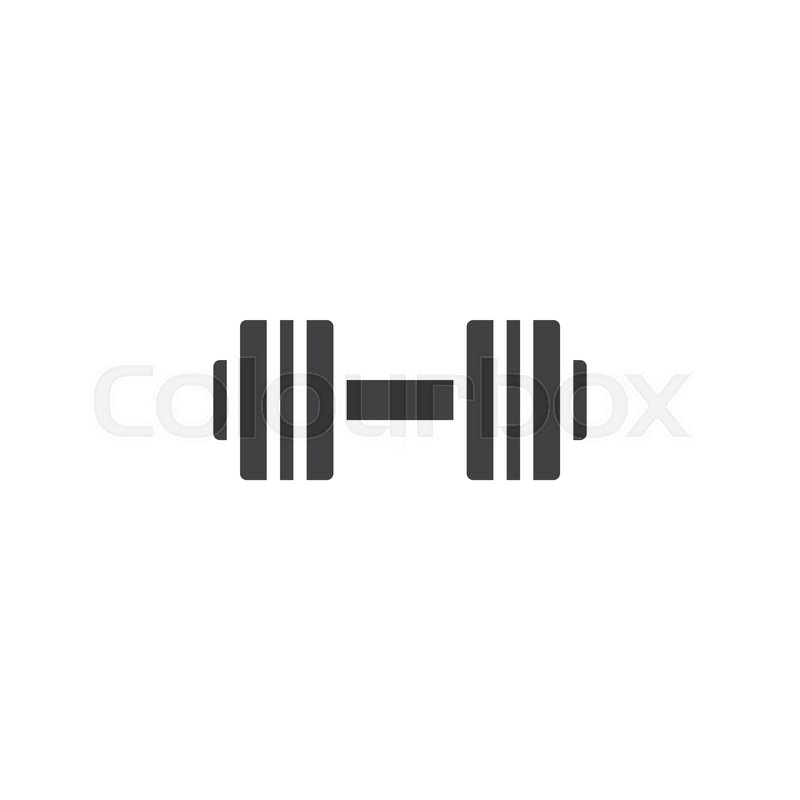 800x800 Dumbbell Vector Icon Filled Flat Sign Stock Vector Colourbox