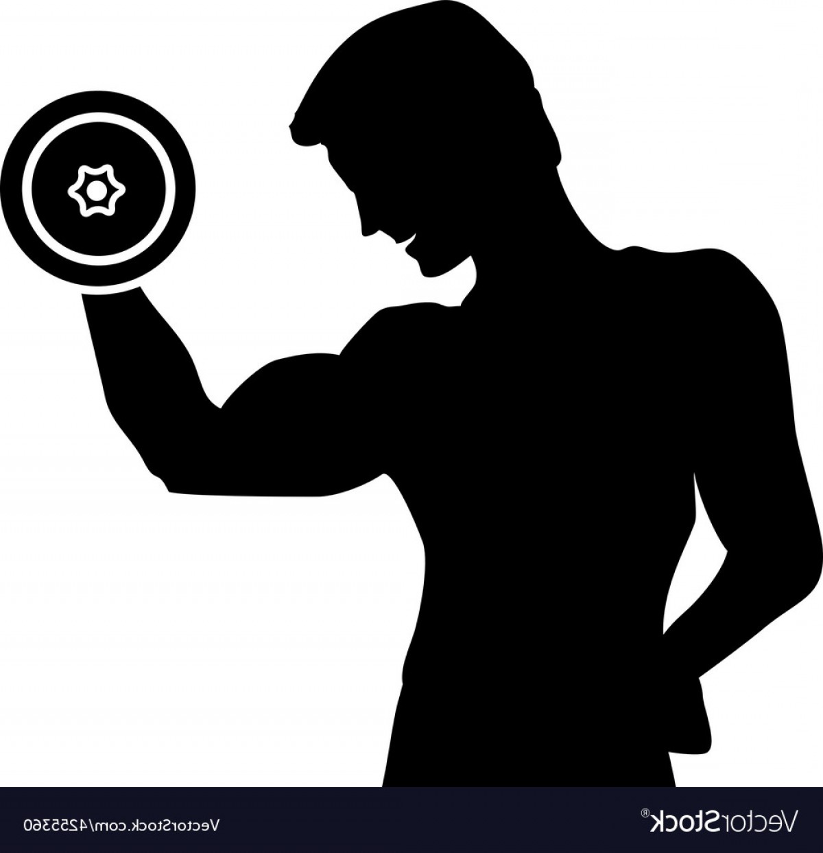 1200x1243 Dumbbell Silhouette Vector Hoodamath