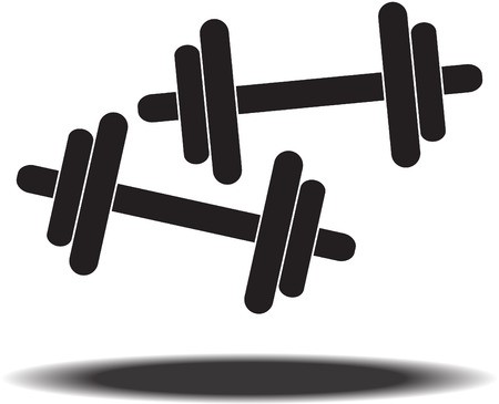 450x365 Dumbbell Vector Royalty Free Vector Graphics