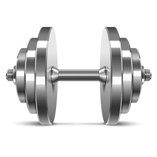 500x500 Dumbbell Vector Design Illustration Free Download