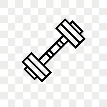 450x450 Dumbbell Vector Icon Isolated On Transparent Background, Dumbbell