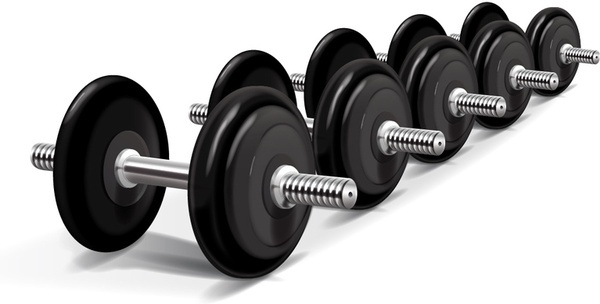 600x304 Dumbbells Free Vector Download