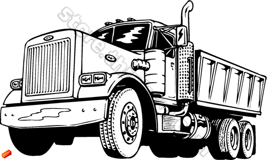 540x325 Peterbilt Dump Truck Clipart