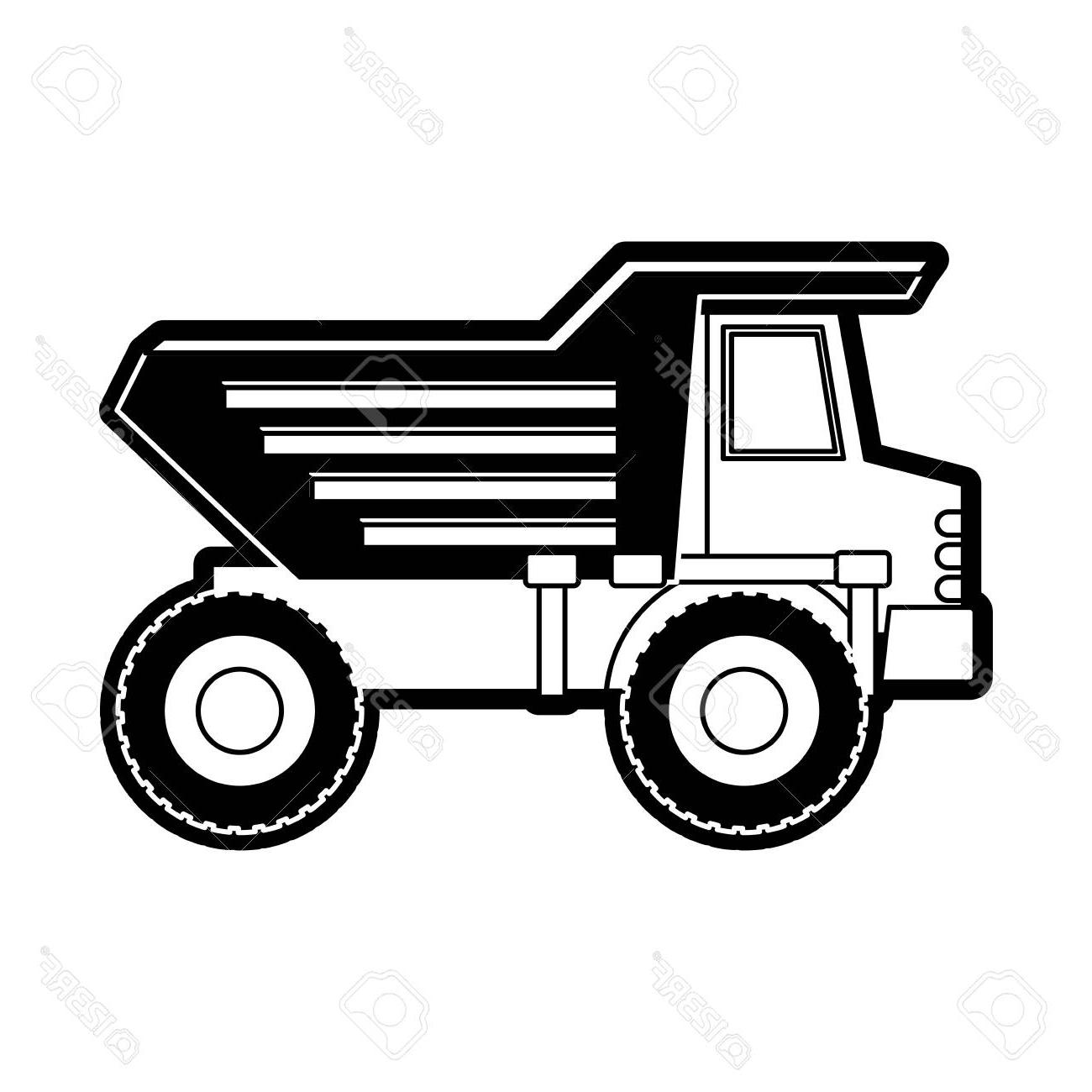 1300x1300 Top Dump Truck Silhouette Image Free Vector Art, Images