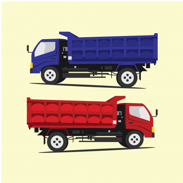 626x626 Dump Truck Vector Premium Download