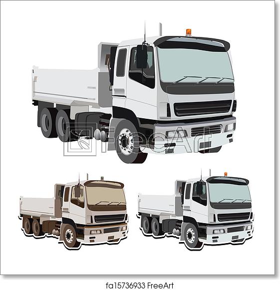 561x581 Free Art Print Of Dump Truck Earthmover Vector Dump Truck Vector