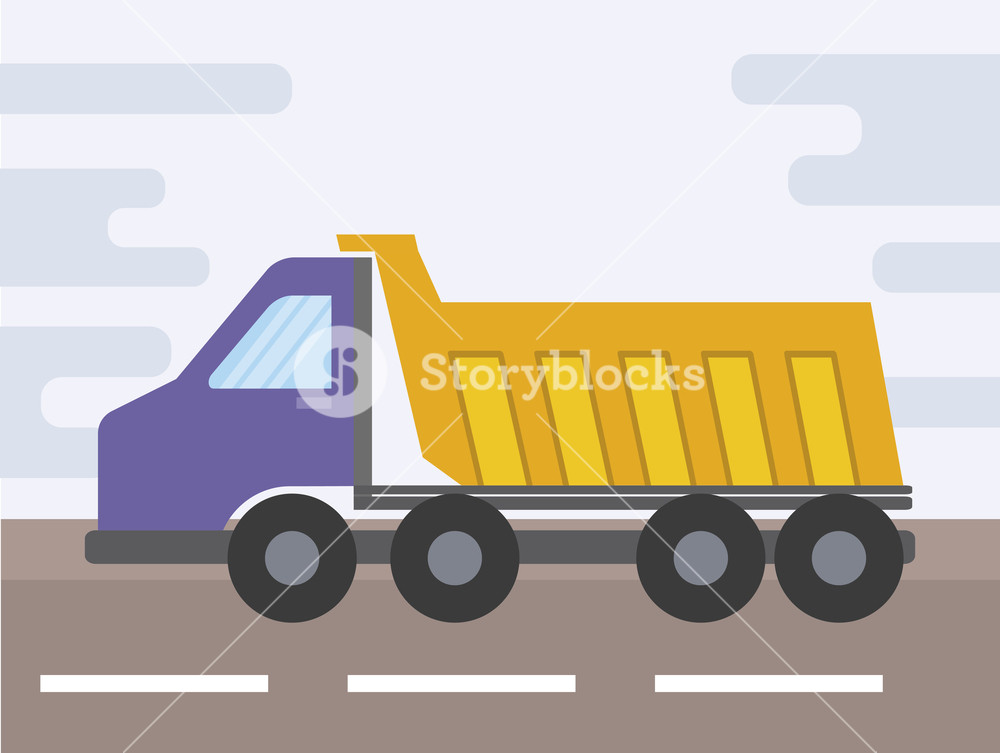1000x753 Under Construction Dump Truck Vector Illustration Design Royalty