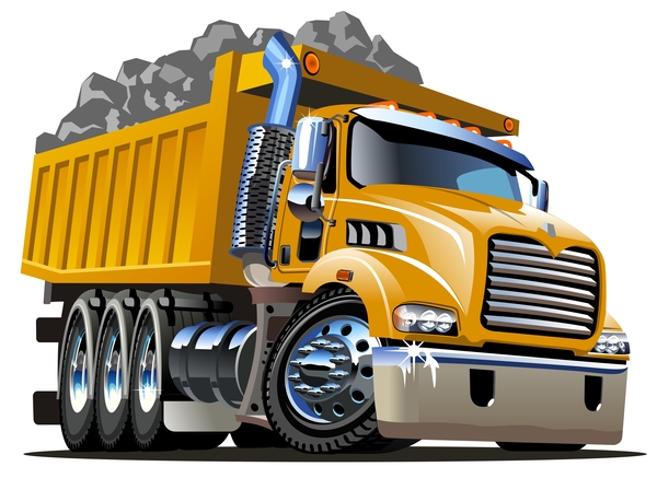 600x437 Cartoon Dump Truck Vector Free Download
