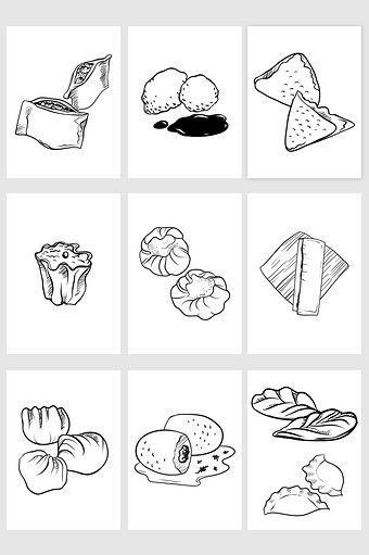 340x511 Illustration Dumpling Bun Chinese Food Vector Graphic Pikbest