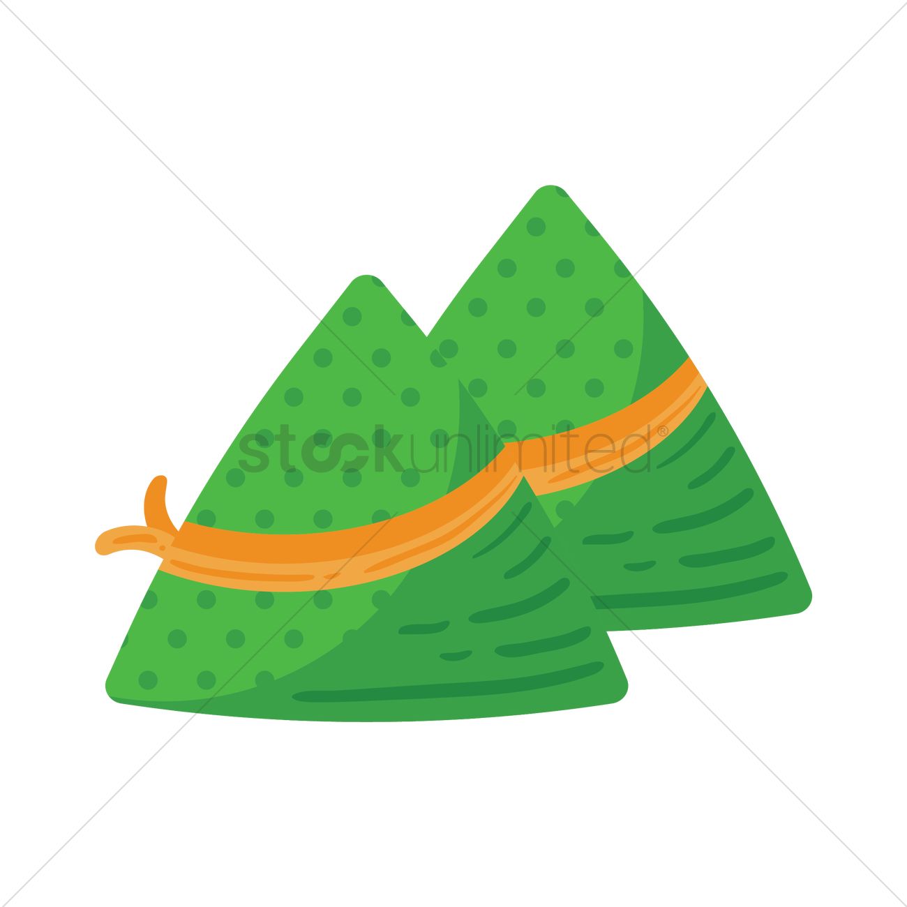 1300x1300 Rice Dumpling Vector Image