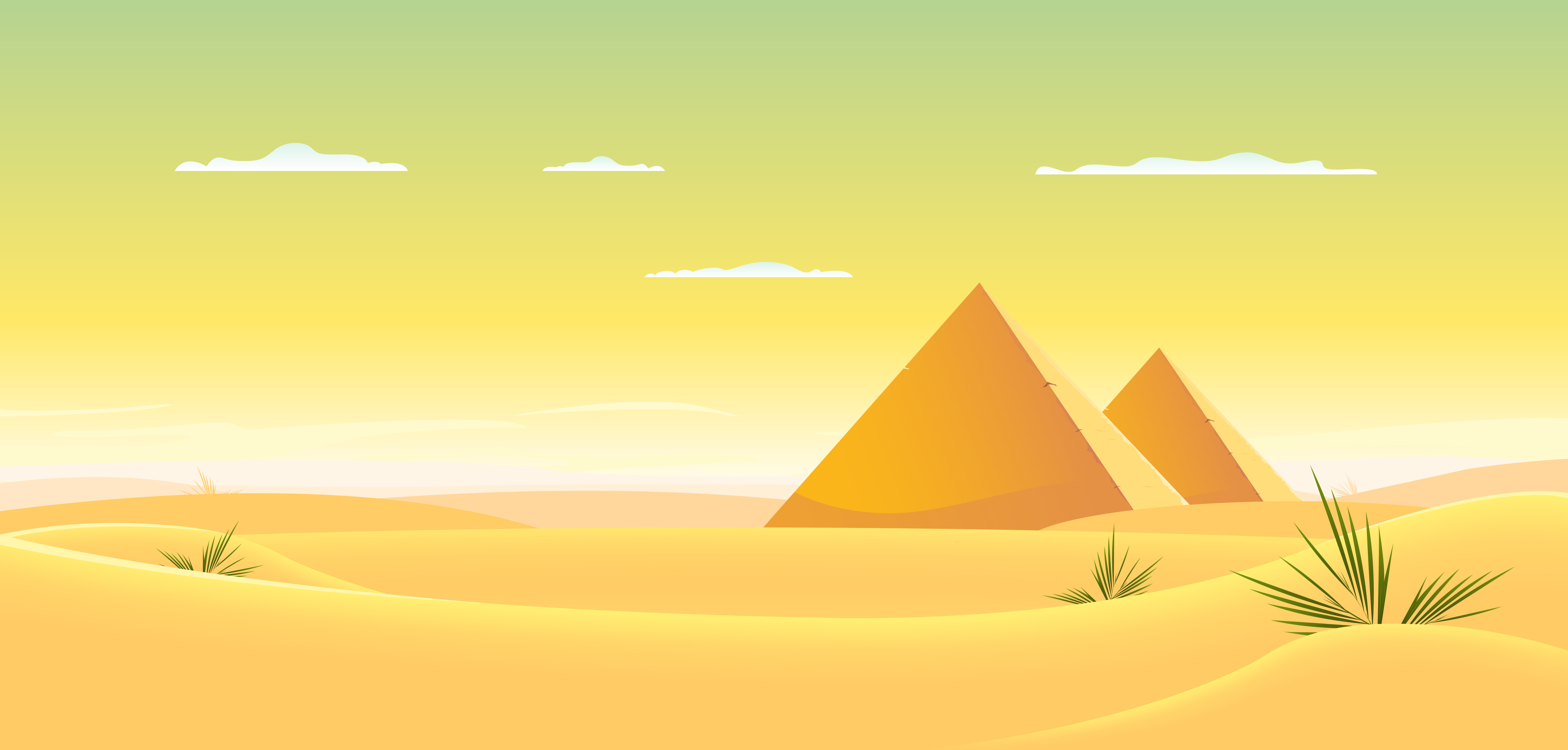 7087x3389 Dunes Free Vector Art