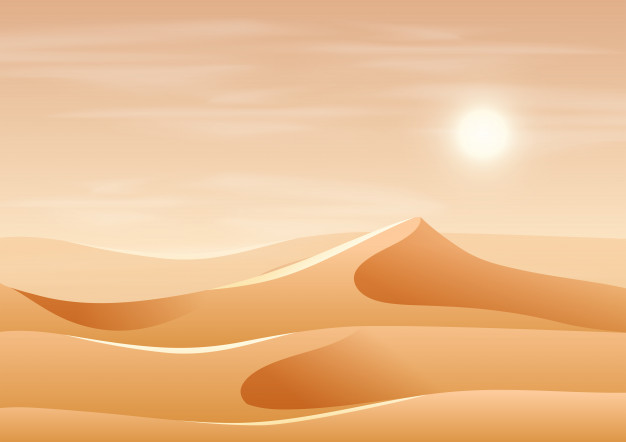 626x442 Beautiful Sand Dune Landscape Vector Premium Download