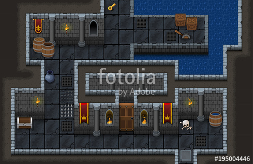 500x324 Dungeon Game Tileset Stock Image And Royalty Free Vector