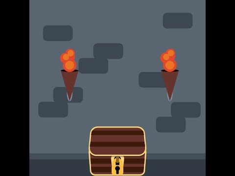 480x360 Flat Vector Design Speed Art Treasure Chest In A Dungeon