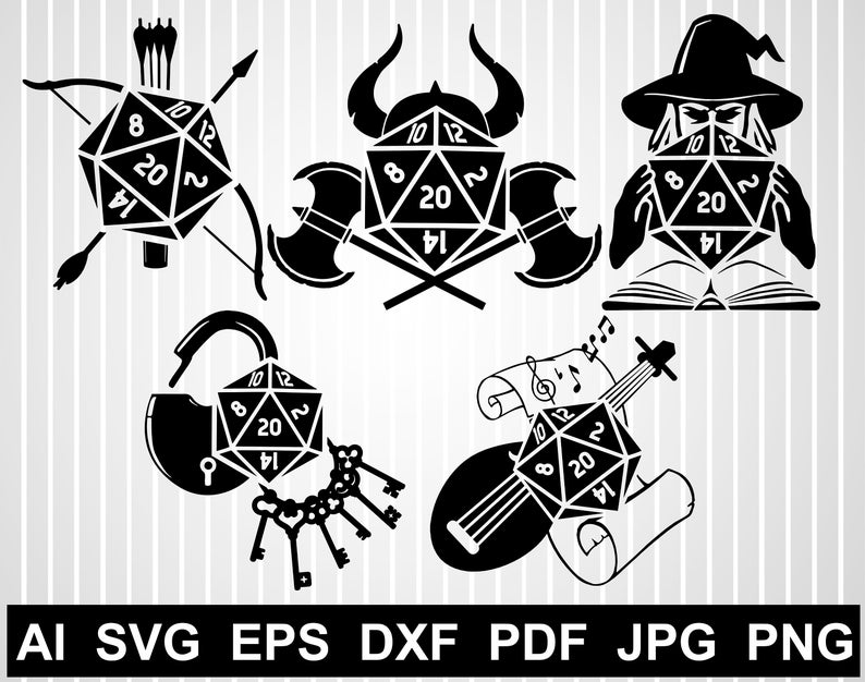 794x626 Cuts For Cricut Rpg Vector Design Geek Free Etsy