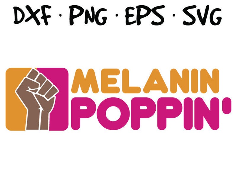 794x635 Melanin Poppin Dunkin Donuts Inspired Logo Vector In Etsy