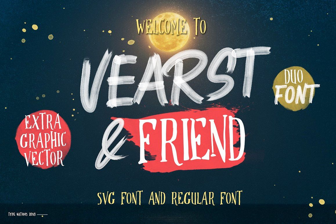 1158x772 Vearst And Friend Font Duo Extra Graphic Vector