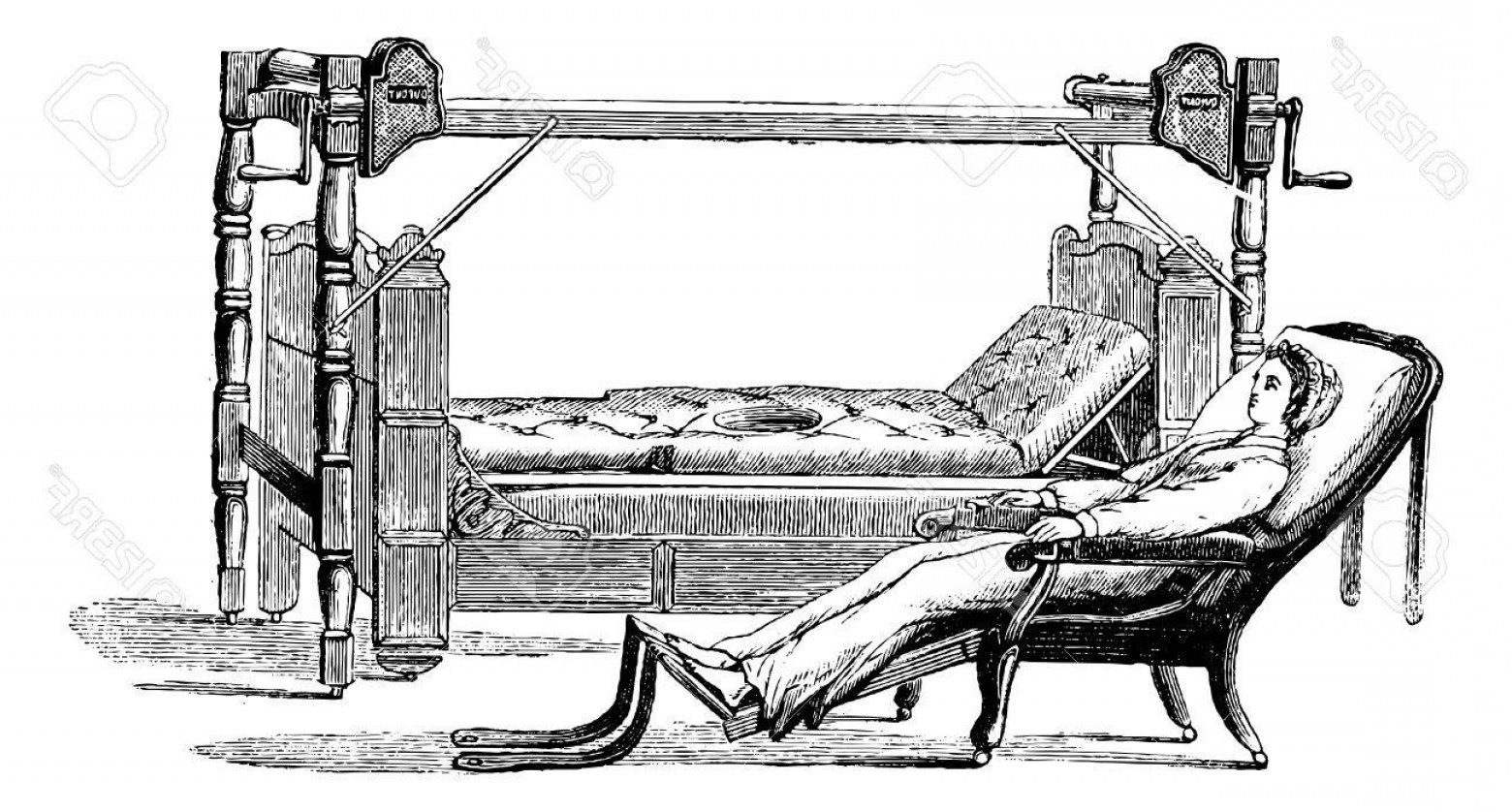 1560x838 Photostock Vector Dupont Device To Exit The Patient Out Of The Bed