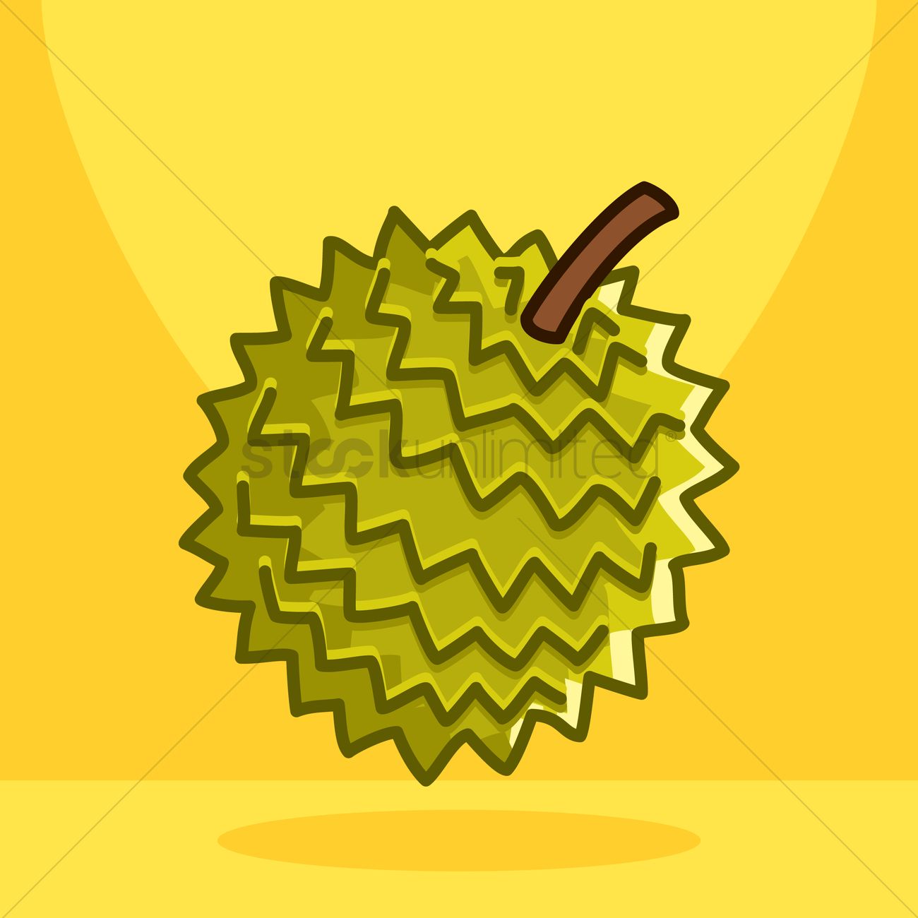 1300x1300 Durian Vector Image