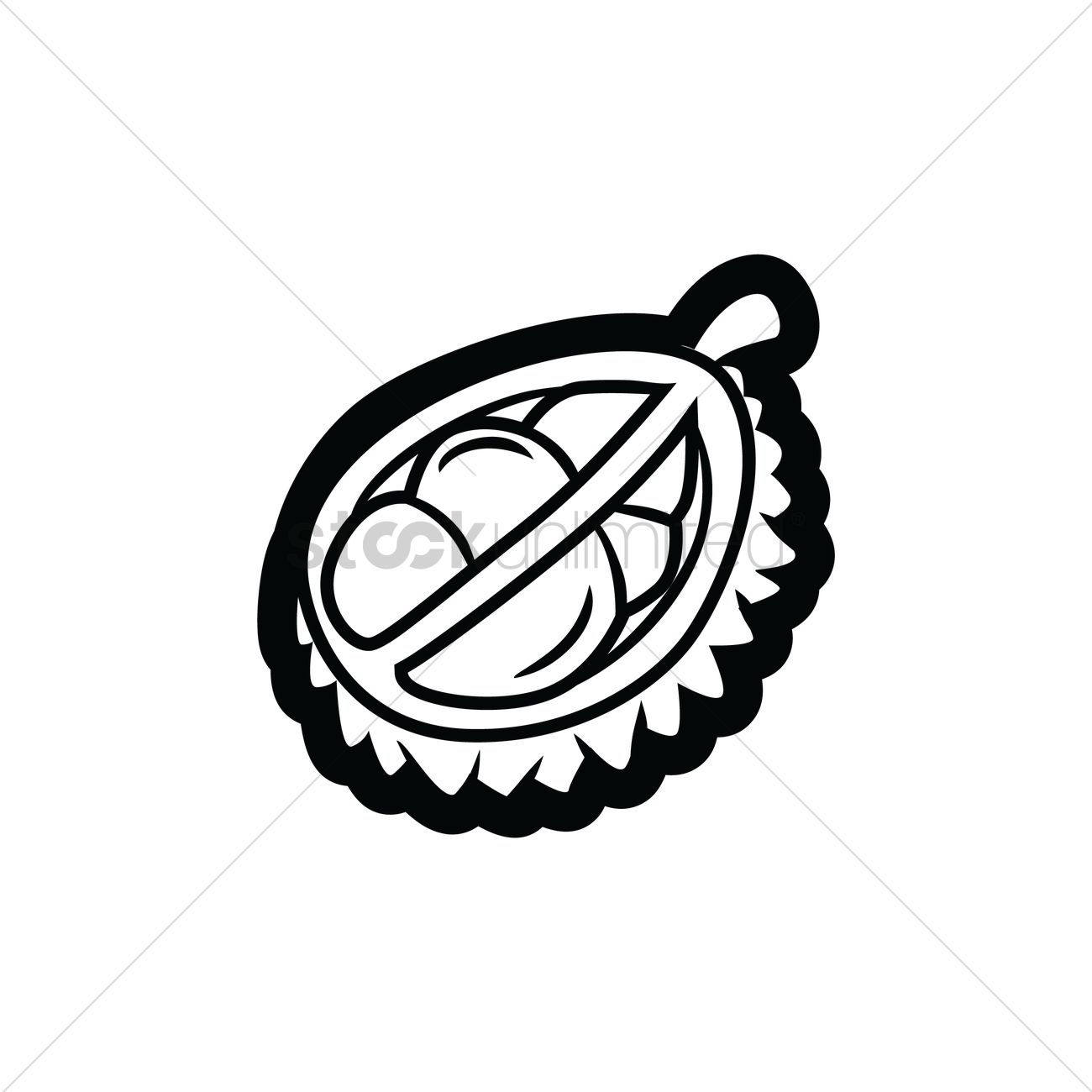 1300x1300 Durian Vector Image