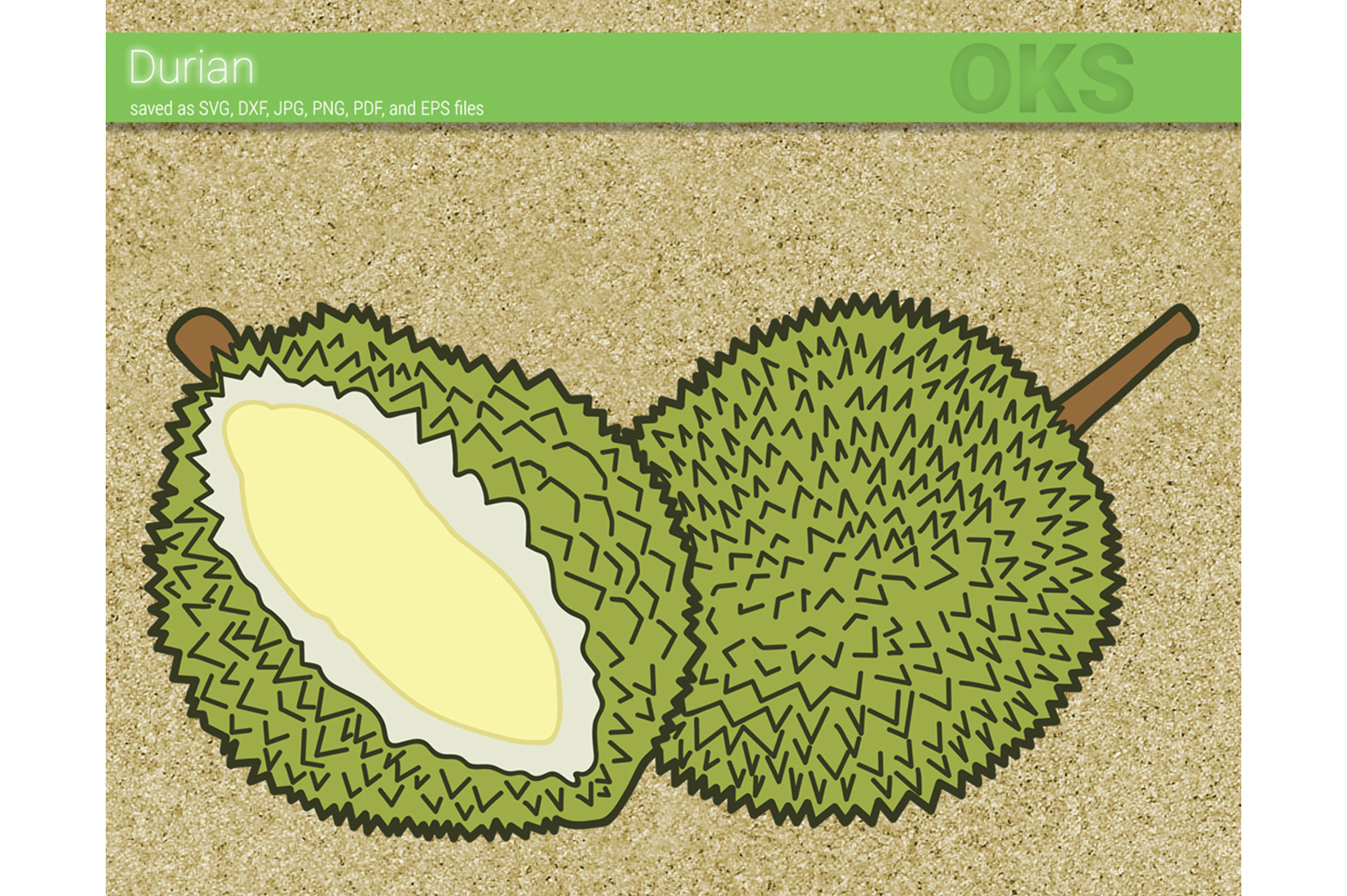 1644x1094 Durian Vector Graphic