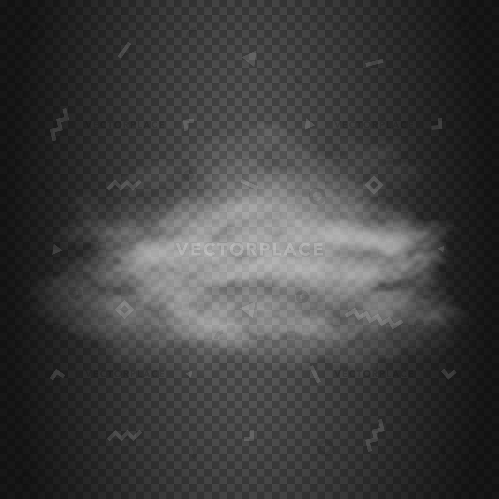 1000x1000 Smoke Cloud Steam Dust Background Transparent Vector Illustration
