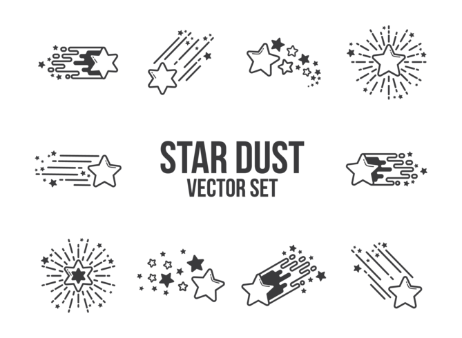 669x490 Star Dust Icons Vector