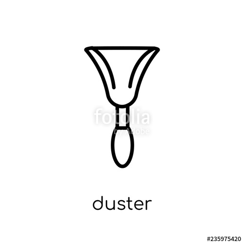 500x500 Duster Icon Trendy Modern Flat Linear Vector Duster Icon On White