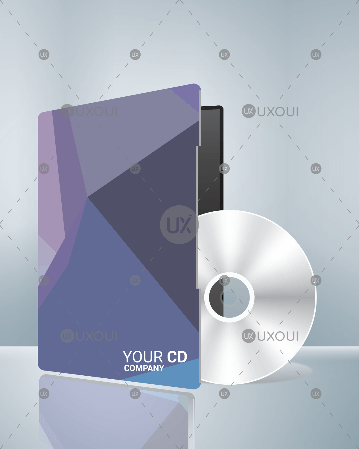 1200x1500 Compact Album Cd Dvd Disc Cover Template Design Vector Uxoui