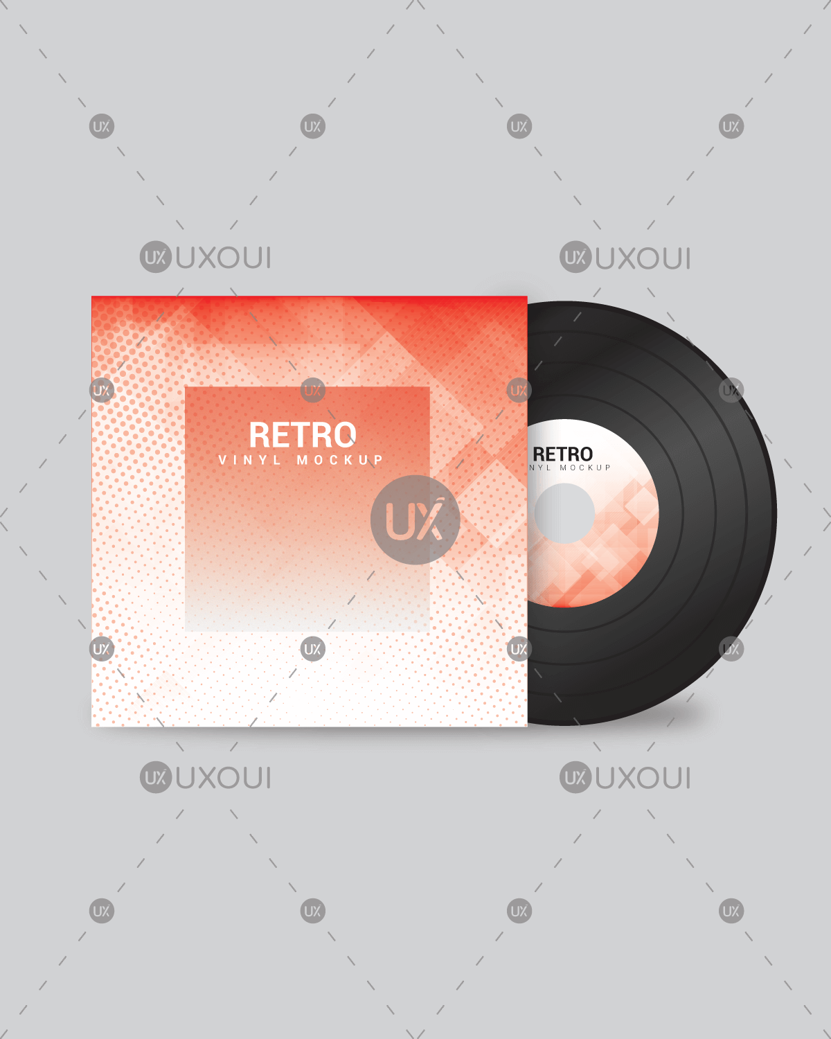 1200x1500 Album Cddvd Cover Design Template With Pattern Background Color