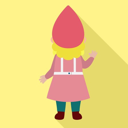 450x450 Back Of Woman Dwarf Icon Flat Illustration Of Back Of Woman Dwarf