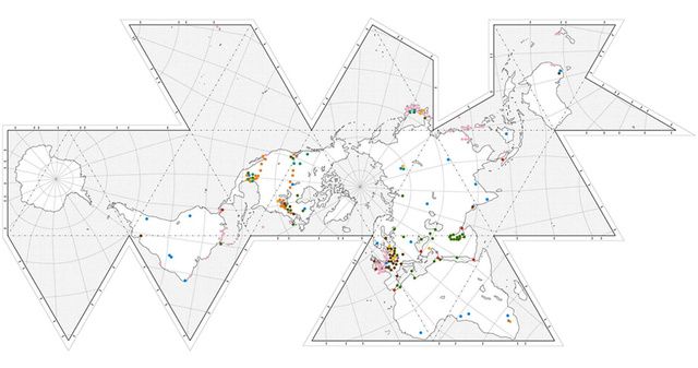 vectorial map world dimaxion