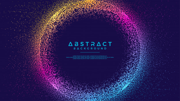 626x352 Dynamic Abstract Liquid Flow Particles Background Vector