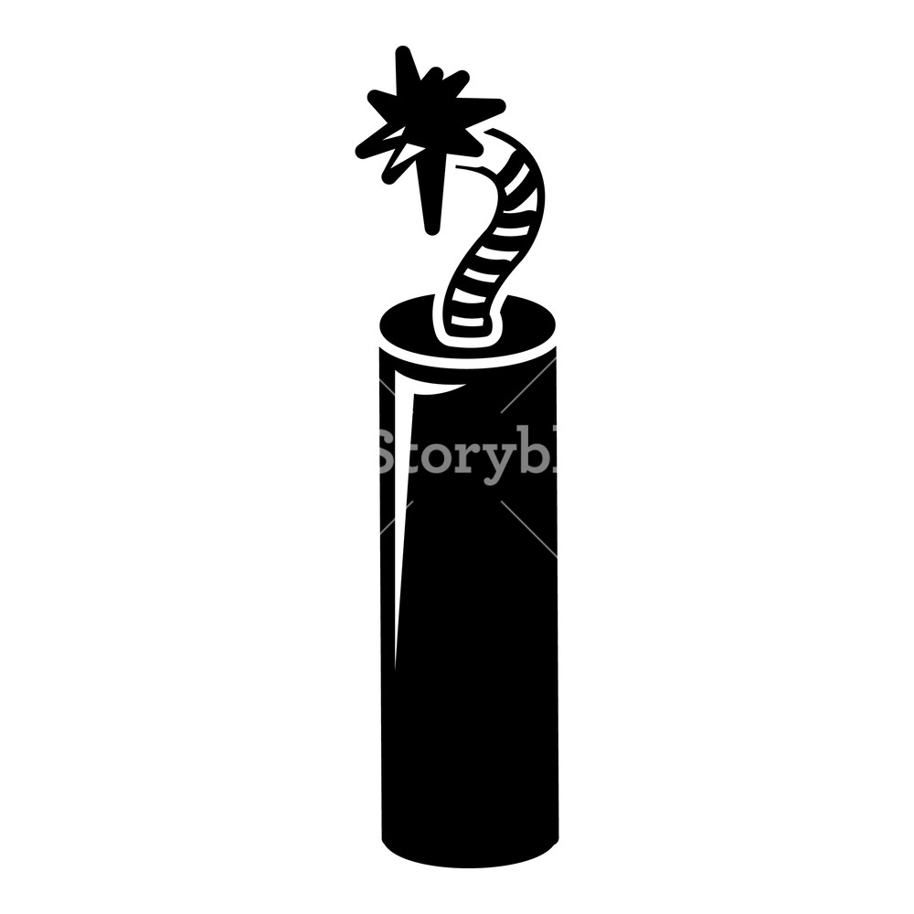 1000x1000 Mine Dynamite Icon Simple Illustration Of Mine Dynamite Vector