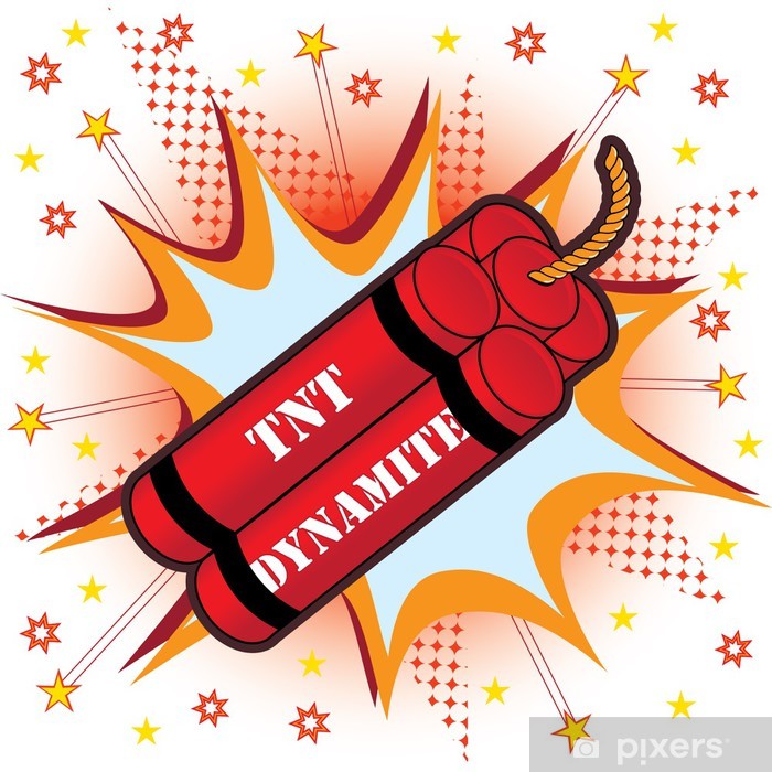 700x700 Tnt Dynamite Vector Wall Mural