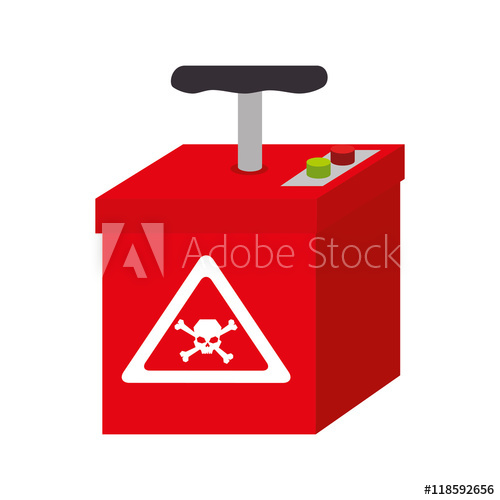 500x500 Tnt Explotion Explode Bomb Box Hand Dynamite Vector Illustration